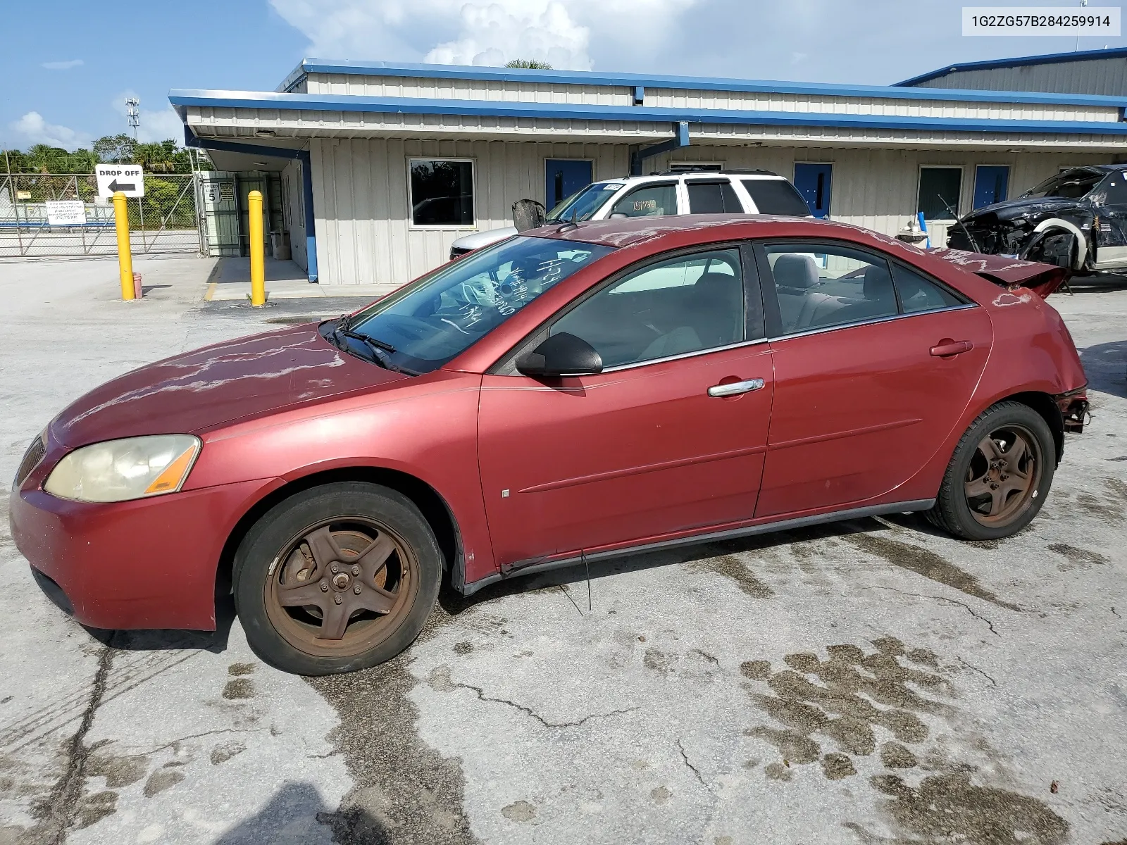 2008 Pontiac G6 Base VIN: 1G2ZG57B284259914 Lot: 65564984