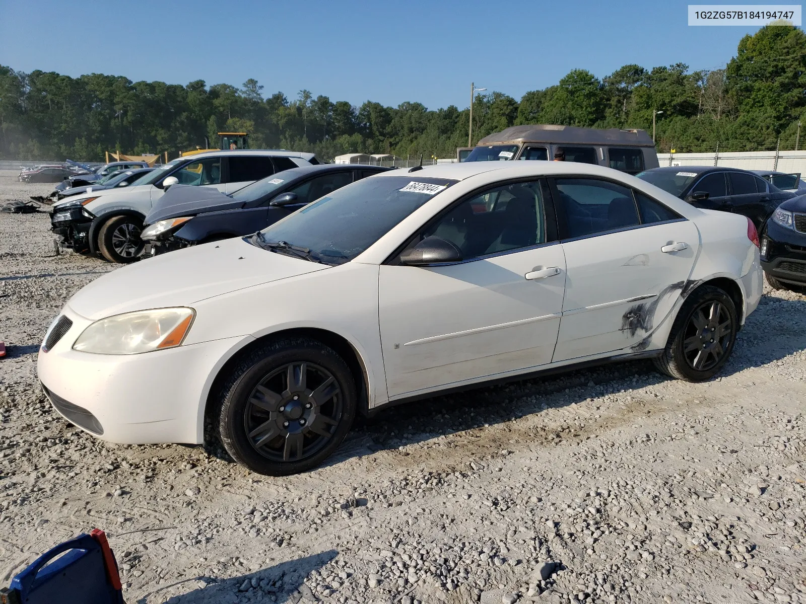 2008 Pontiac G6 Base VIN: 1G2ZG57B184194747 Lot: 66478844