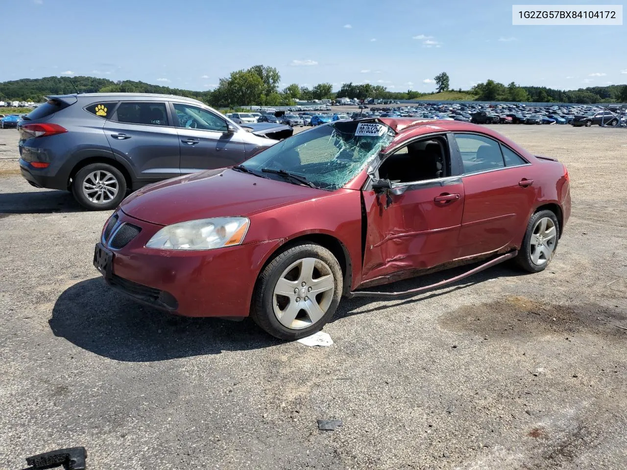 1G2ZG57BX84104172 2008 Pontiac G6 Base