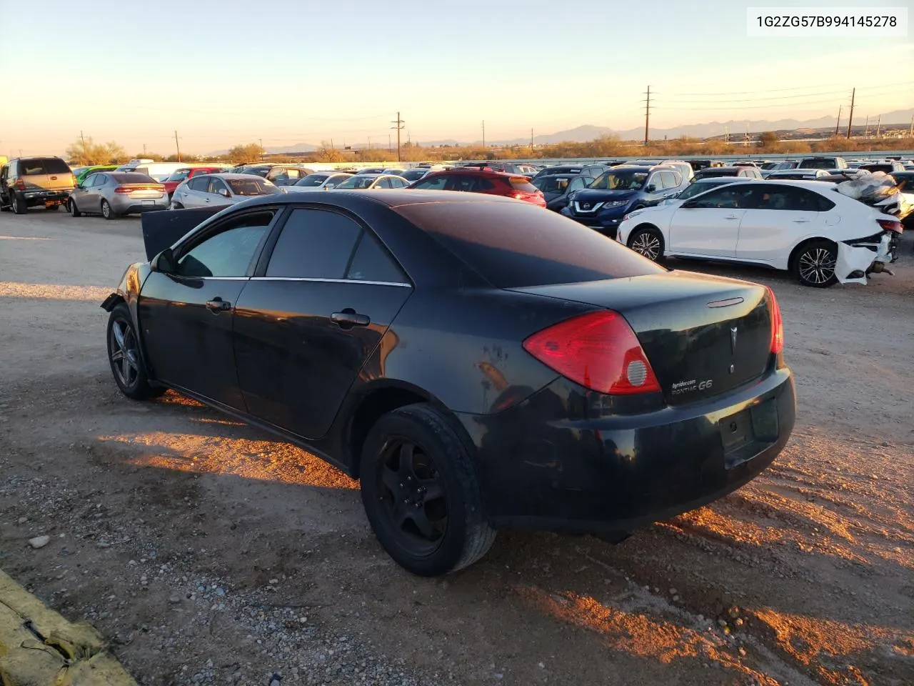 2009 Pontiac G6 VIN: 1G2ZG57B994145278 Lot: 37719494