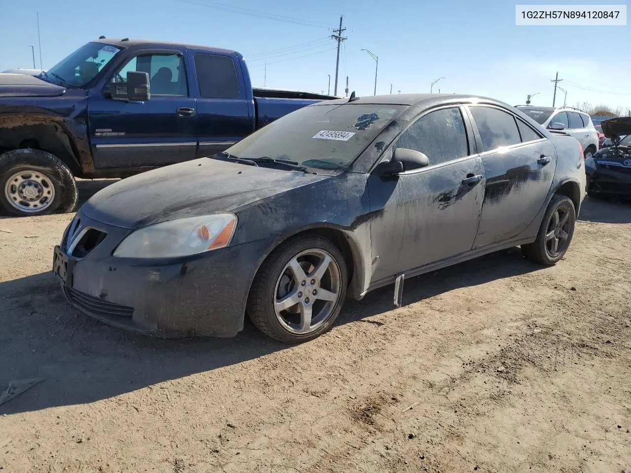 2009 Pontiac G6 Gt VIN: 1G2ZH57N894120847 Lot: 42495894