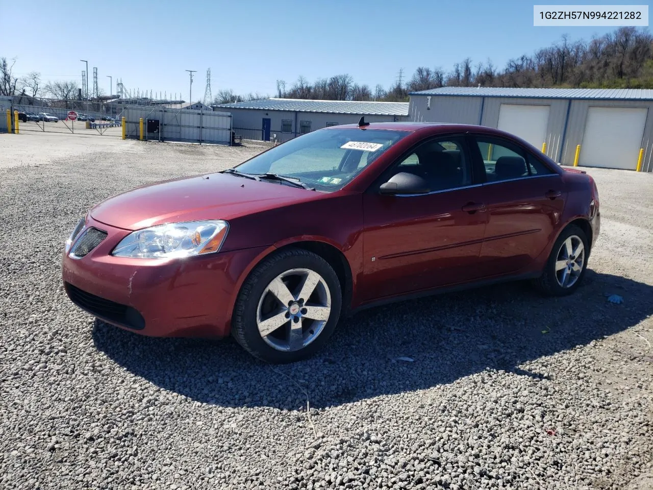 2009 Pontiac G6 Gt VIN: 1G2ZH57N994221282 Lot: 48702064