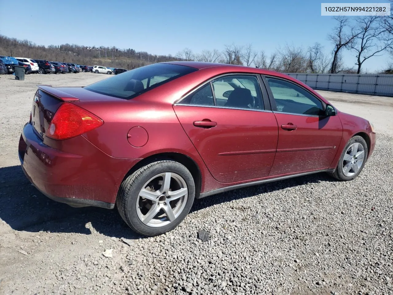 2009 Pontiac G6 Gt VIN: 1G2ZH57N994221282 Lot: 48702064