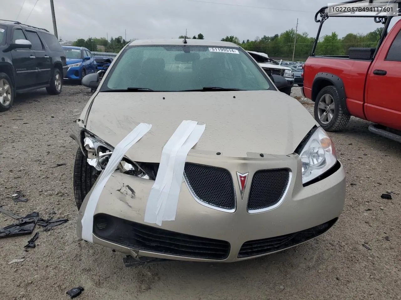 2009 Pontiac G6 VIN: 1G2ZG57B494117601 Lot: 51199514