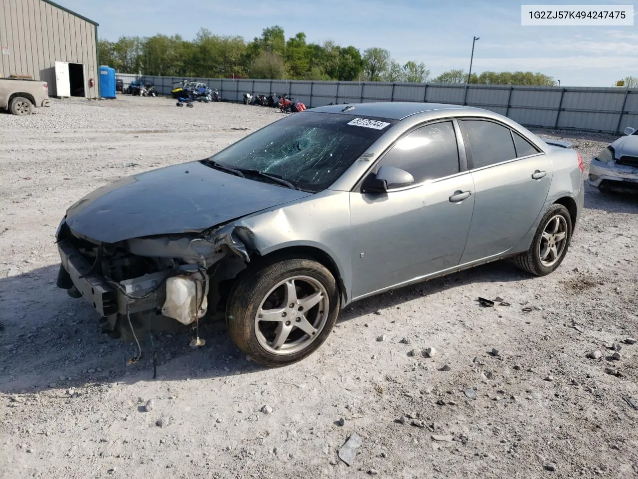 2009 Pontiac G6 VIN: 1G2ZJ57K494247475 Lot: 52725744