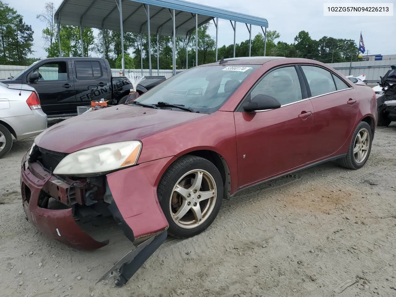 2009 Pontiac G6 VIN: 1G2ZG57N094226213 Lot: 53660174