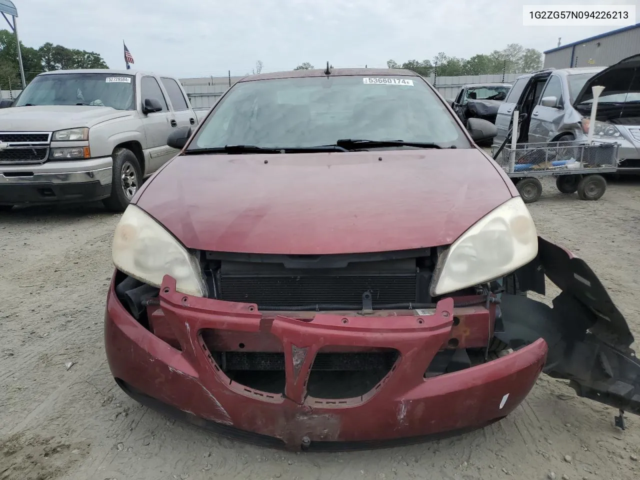 2009 Pontiac G6 VIN: 1G2ZG57N094226213 Lot: 53660174