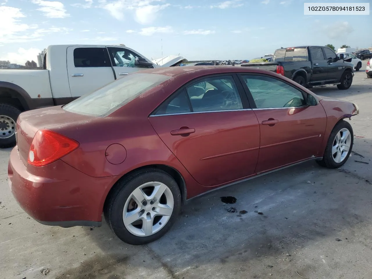 2009 Pontiac G6 VIN: 1G2ZG57B094181523 Lot: 60732794