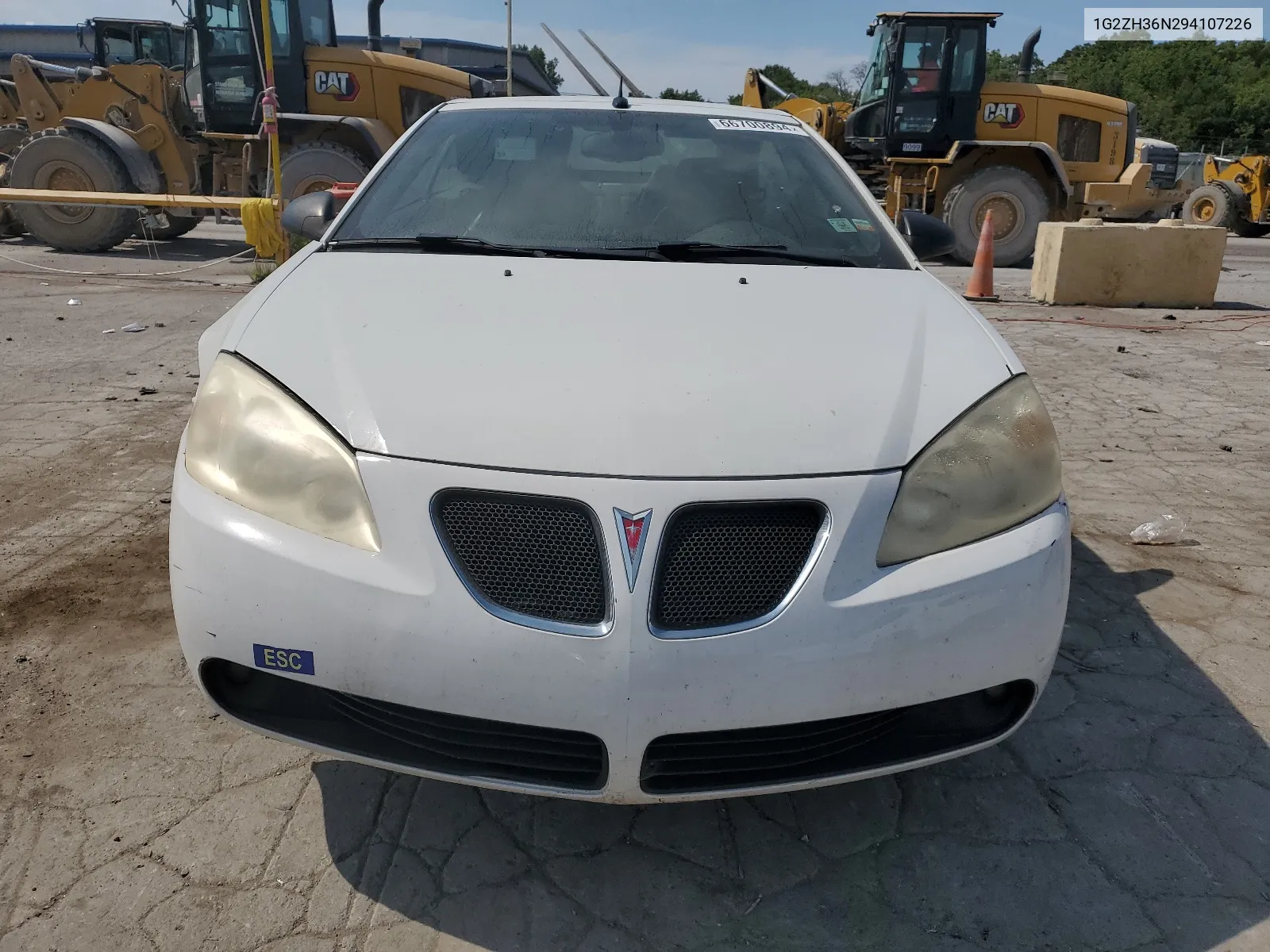 2009 Pontiac G6 Gt VIN: 1G2ZH36N294107226 Lot: 66700894