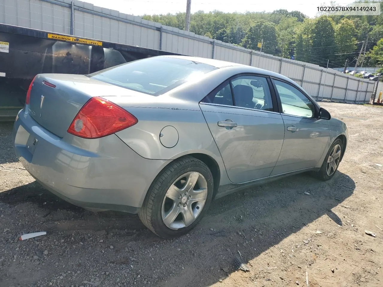 2009 Pontiac G6 VIN: 1G2ZG57BX94149243 Lot: 68058254