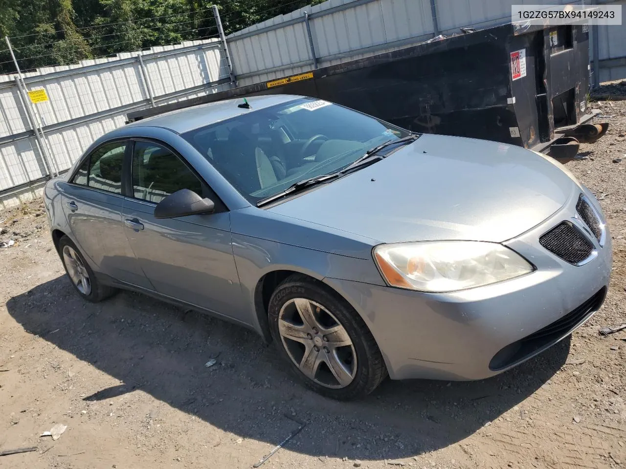 2009 Pontiac G6 VIN: 1G2ZG57BX94149243 Lot: 68058254