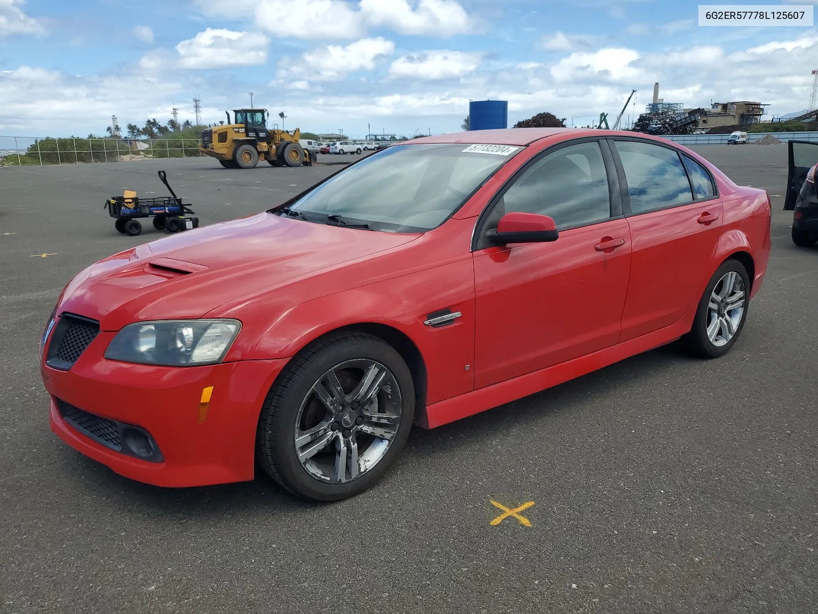 2008 Pontiac G8 VIN: 6G2ER57778L125607 Lot: 57732204