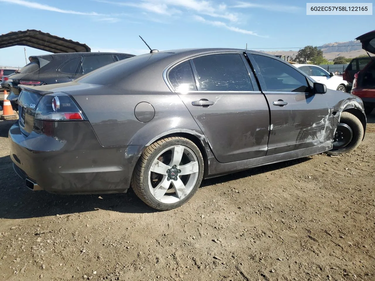 2008 Pontiac G8 Gt VIN: 6G2EC57Y58L122165 Lot: 72731264