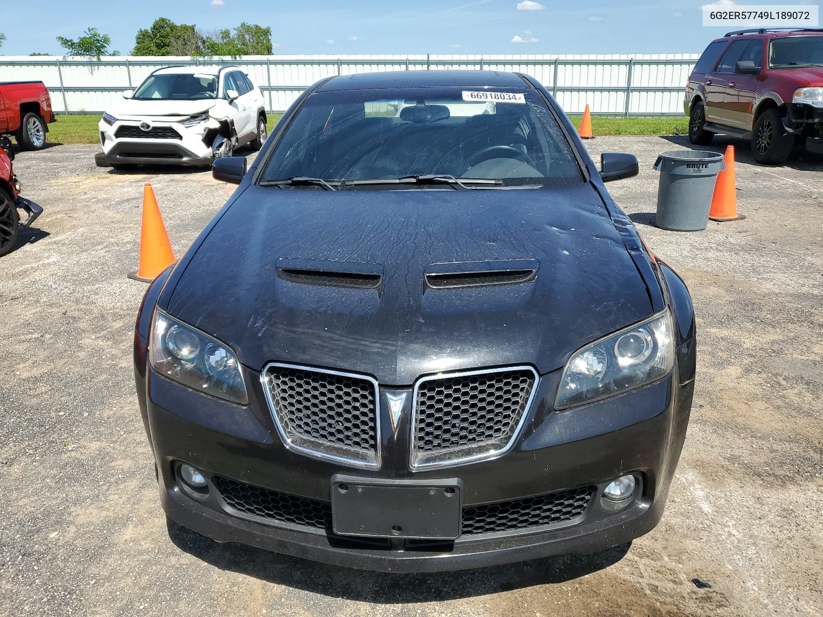 2009 Pontiac G8 VIN: 6G2ER57749L189072 Lot: 66918034