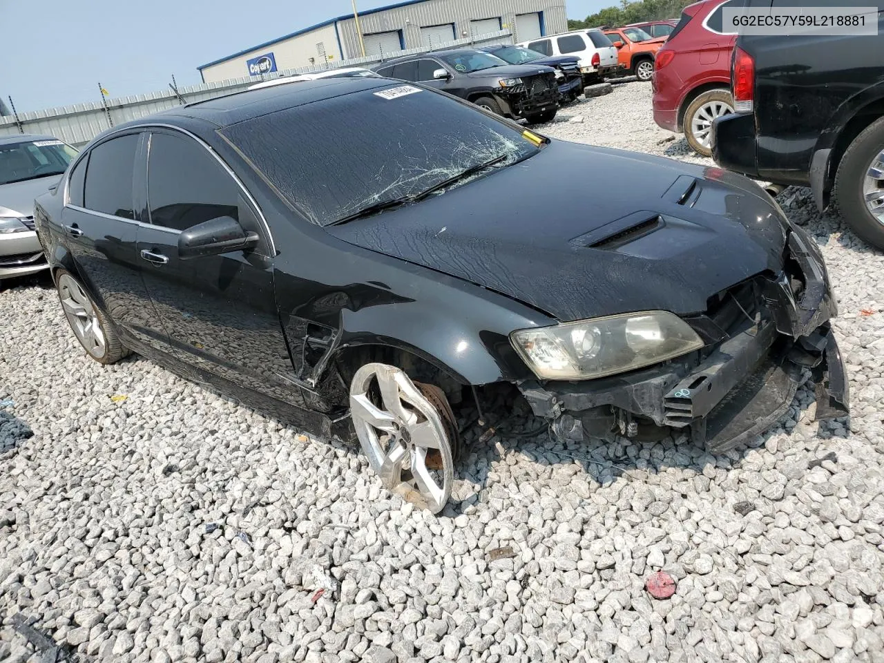 2009 Pontiac G8 Gt VIN: 6G2EC57Y59L218881 Lot: 70414884