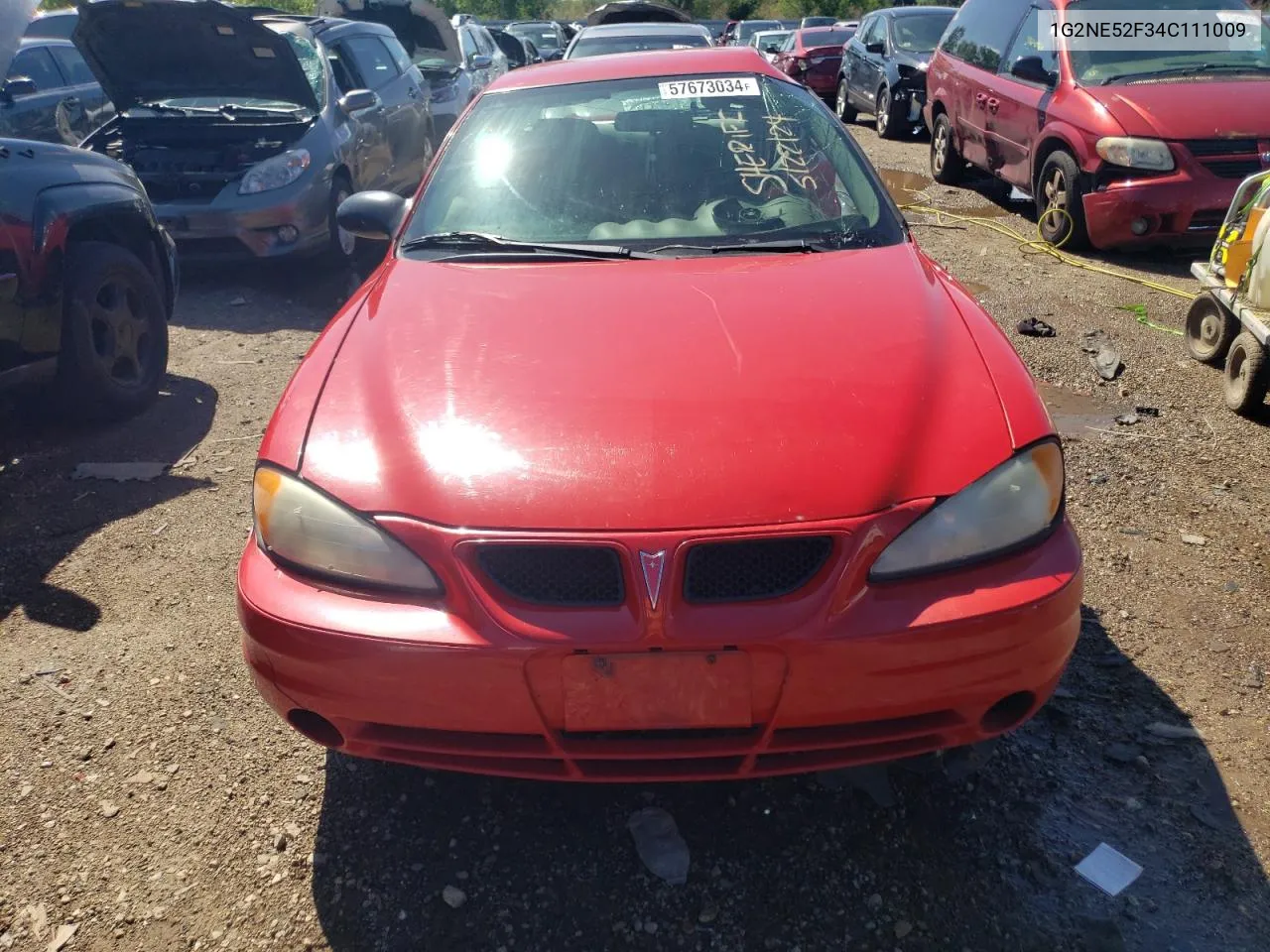 2004 Pontiac Grand Am Se VIN: 1G2NE52F34C111009 Lot: 57673034