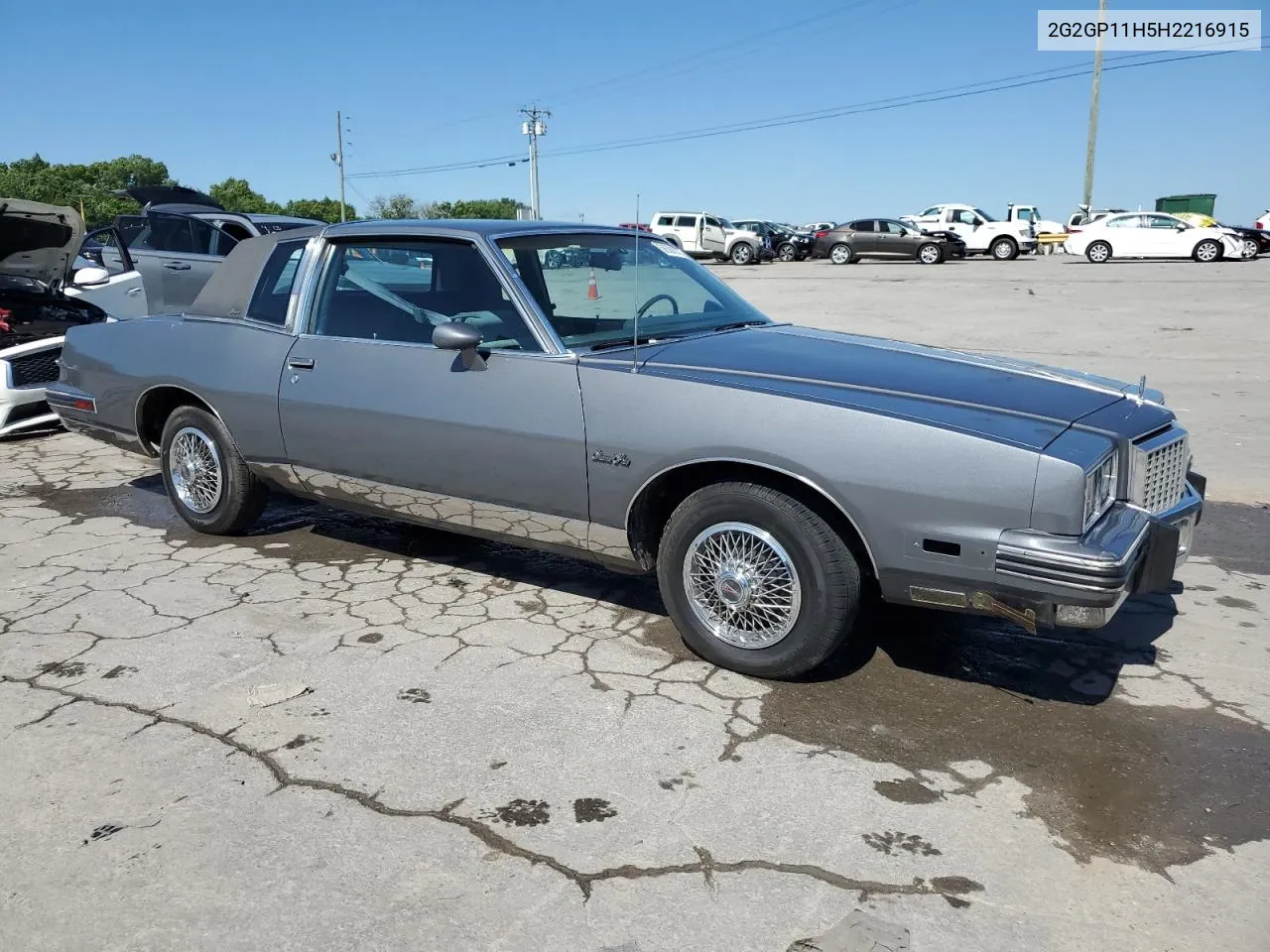 1987 Pontiac Grand Prix Brougham VIN: 2G2GP11H5H2216915 Lot: 56506764