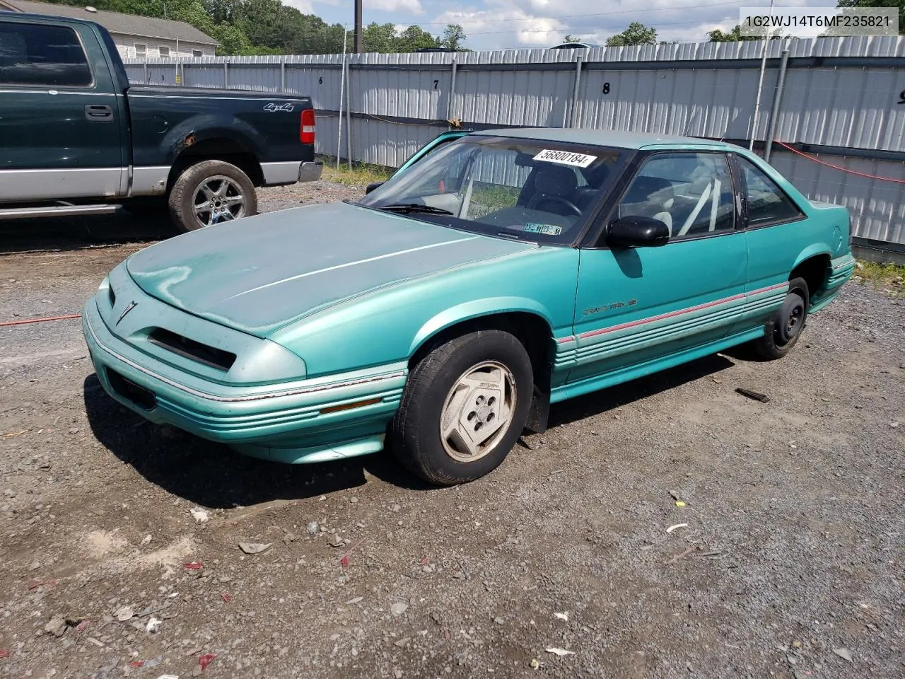 1991 Pontiac Grand Prix Se VIN: 1G2WJ14T6MF235821 Lot: 56800184