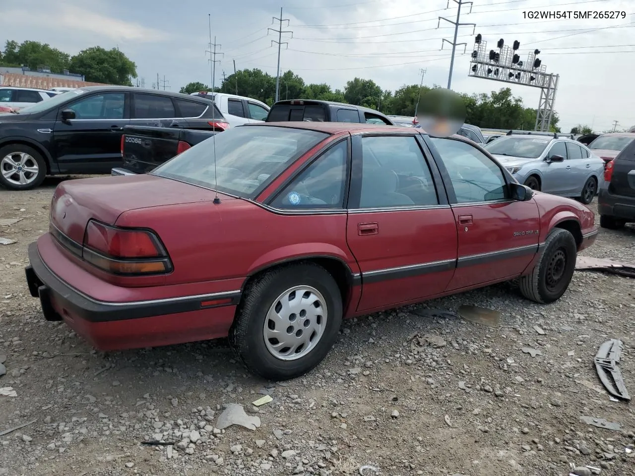 1991 Pontiac Grand Prix Le VIN: 1G2WH54T5MF265279 Lot: 63812324