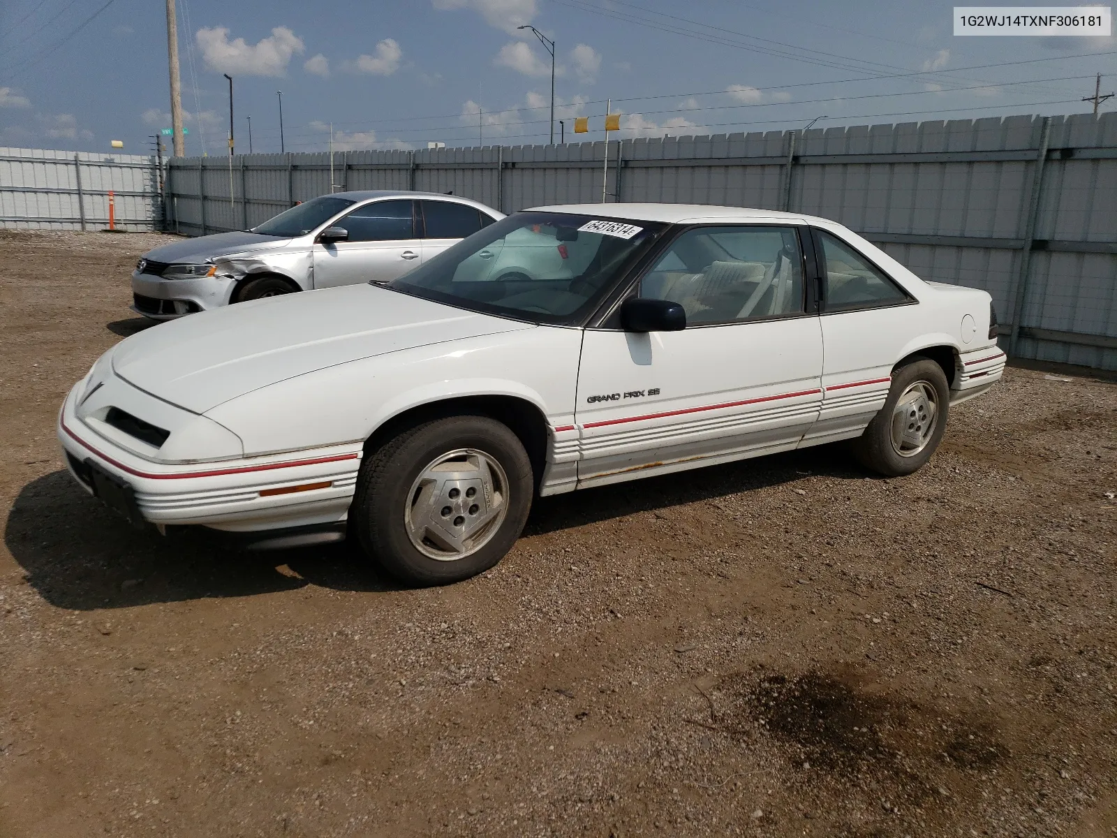 1992 Pontiac Grand Prix Se VIN: 1G2WJ14TXNF306181 Lot: 64316314