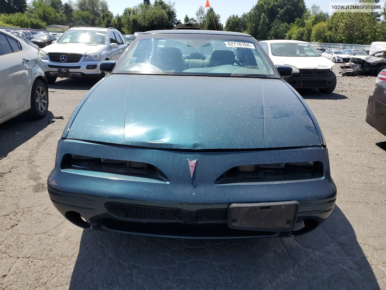 1995 Pontiac Grand Prix Se VIN: 1G2WJ12M8SF315596 Lot: 62710164