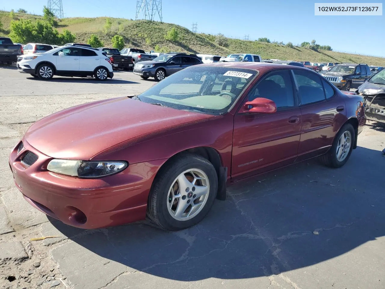 1G2WK52J73F123677 1998 Pontiac Grand Prix Se