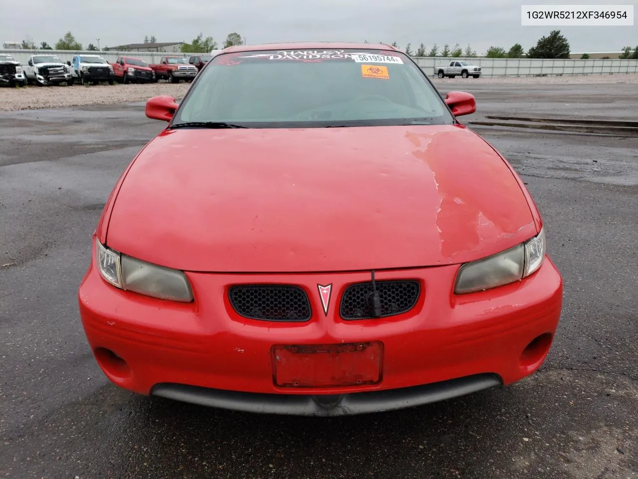 1999 Pontiac Grand Prix Gtp VIN: 1G2WR5212XF346954 Lot: 56195744