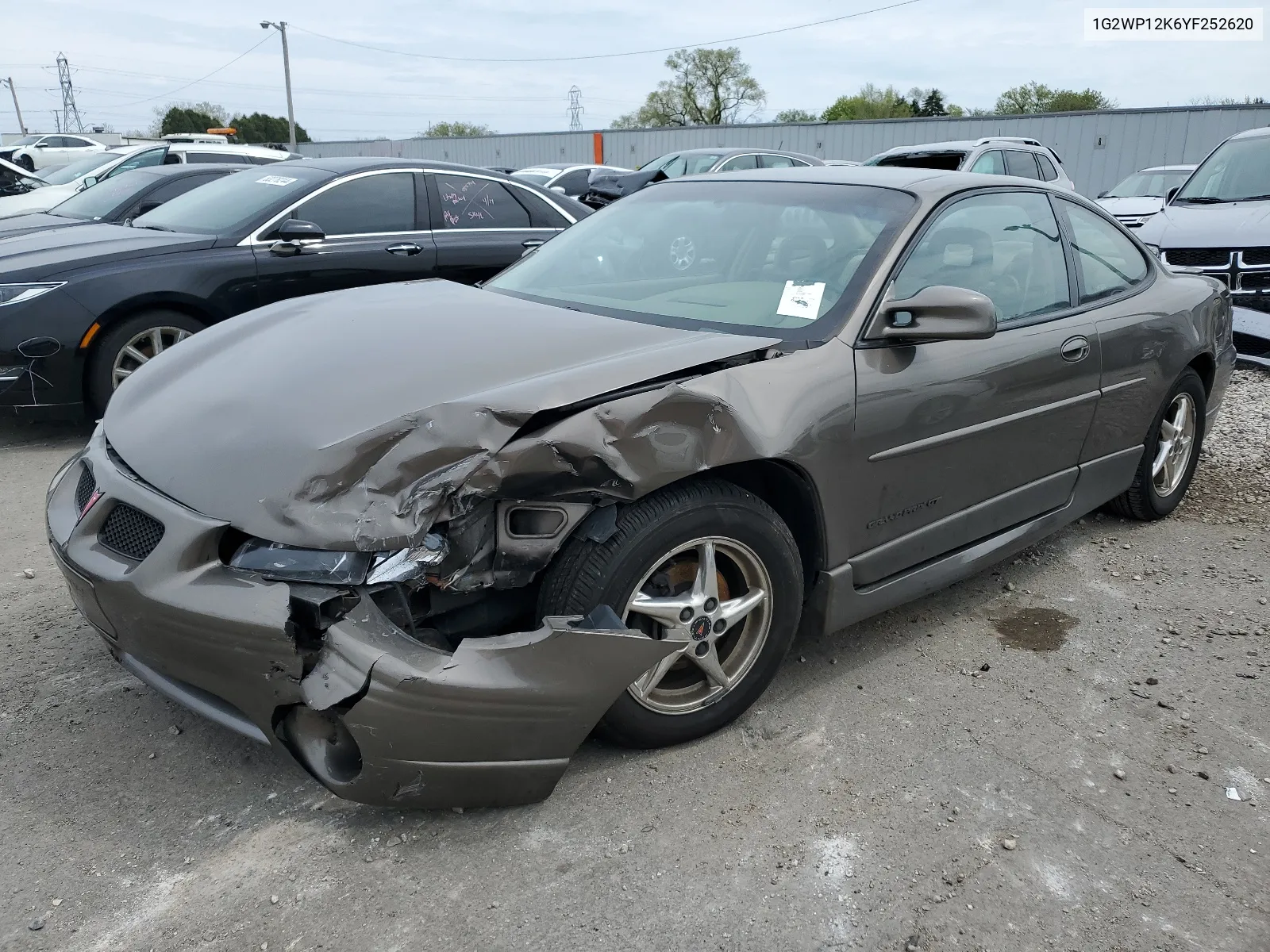 2000 Pontiac Grand Prix Gt VIN: 1G2WP12K6YF252620 Lot: 53286684