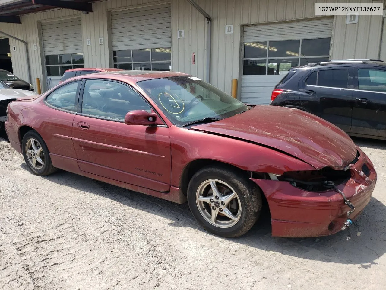 2000 Pontiac Grand Prix Gt VIN: 1G2WP12KXYF136627 Lot: 55559644