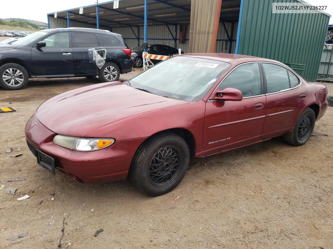 2000 Pontiac Grand Prix Se VIN: 1G2WJ52J1YF236227 Lot: 58566574