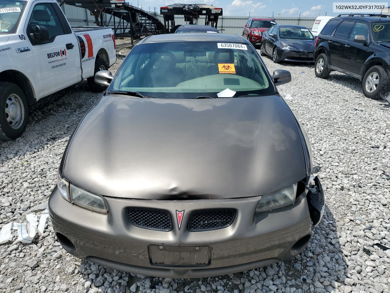 2000 Pontiac Grand Prix Se1 VIN: 1G2WK52J0YF317037 Lot: 63507084