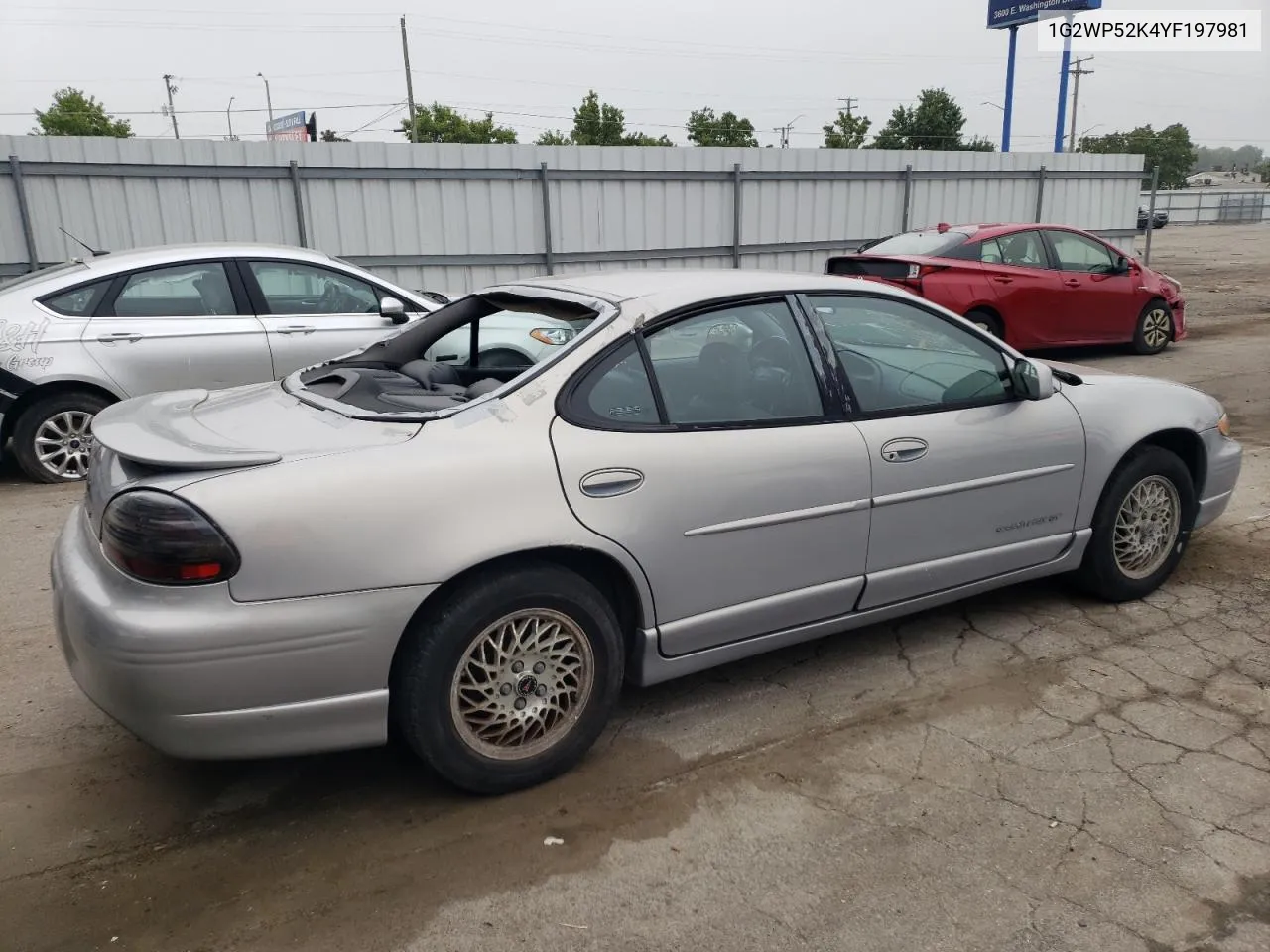 2000 Pontiac Grand Prix Gt VIN: 1G2WP52K4YF197981 Lot: 69012824