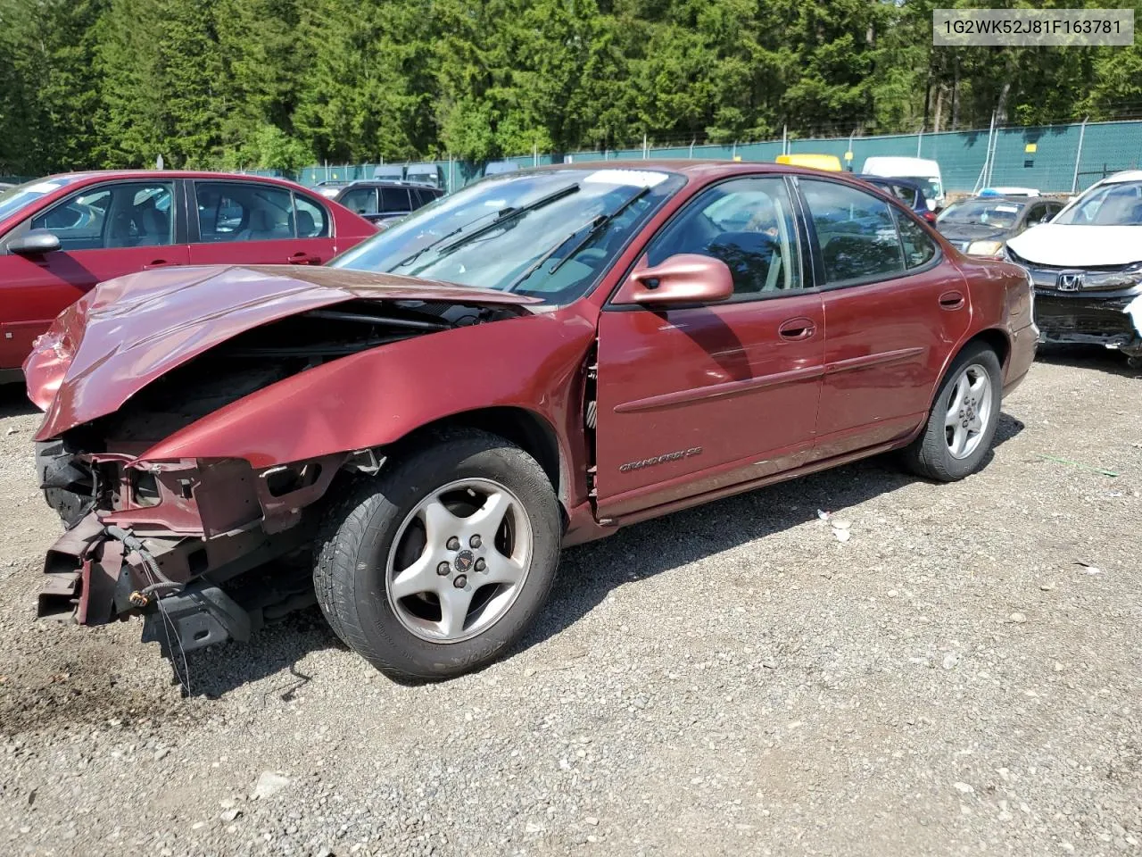 2001 Pontiac Grand Prix Se VIN: 1G2WK52J81F163781 Lot: 56906664