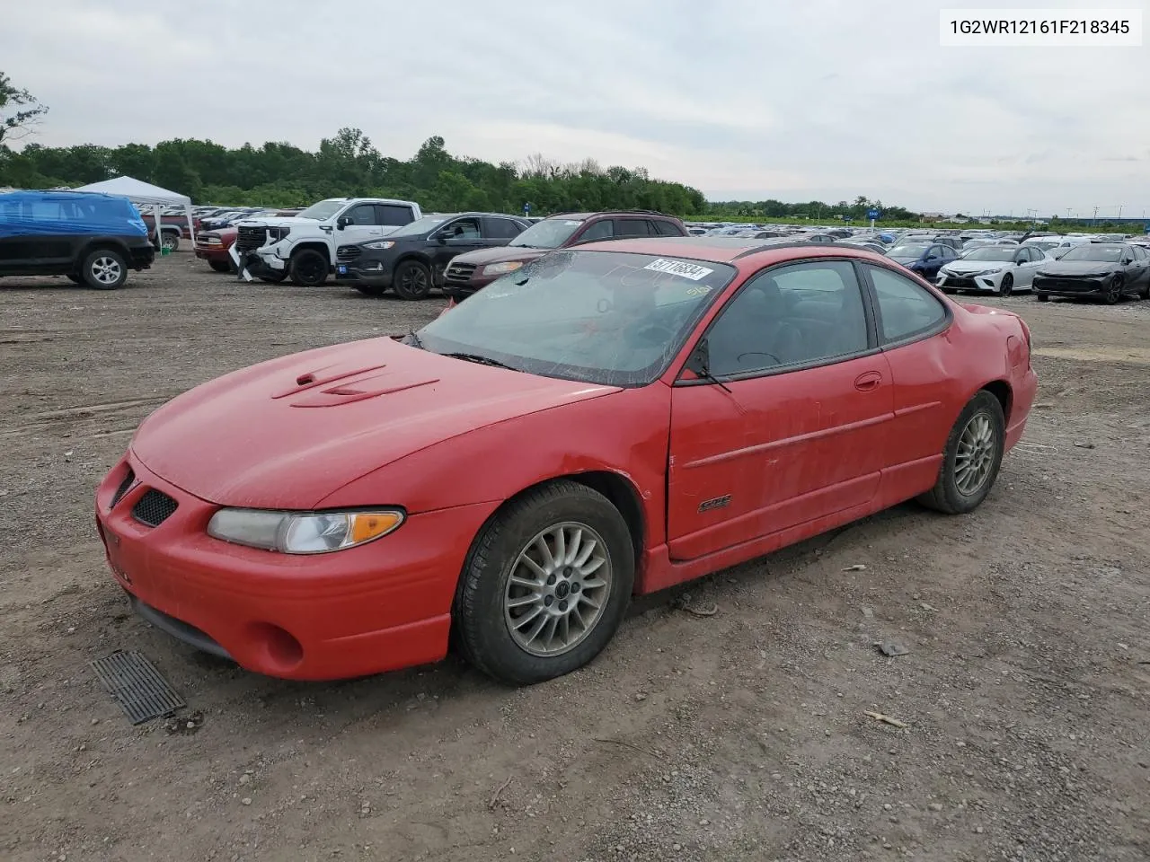 2001 Pontiac Grand Prix Gtp VIN: 1G2WR12161F218345 Lot: 57116834