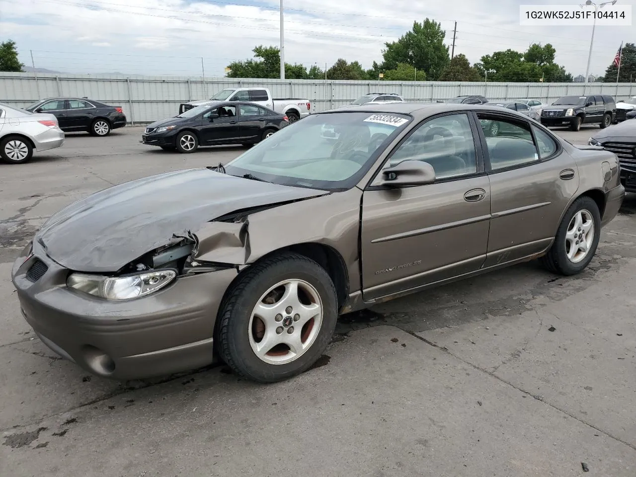 1G2WK52J51F104414 2001 Pontiac Grand Prix Se