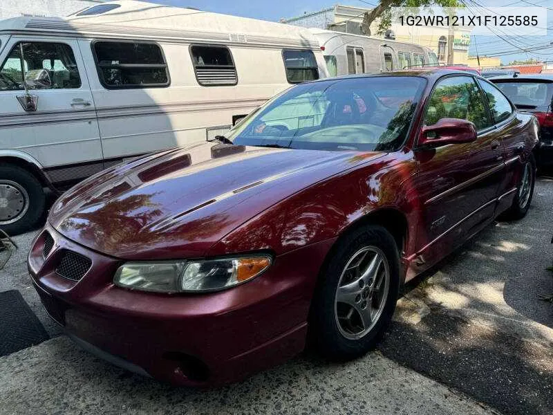 2001 Pontiac Grand Prix Gtp VIN: 1G2WR121X1F125585 Lot: 64564524