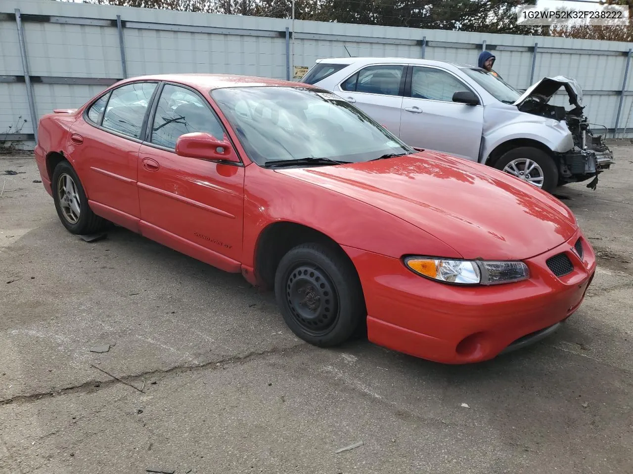 2002 Pontiac Grand Prix Gt VIN: 1G2WP52K32F238222 Lot: 42195004