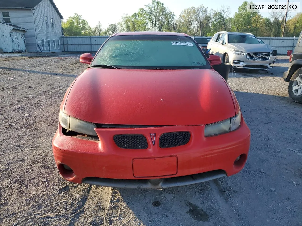 2002 Pontiac Grand Prix Gt VIN: 1G2WP12KX2F251963 Lot: 52048004