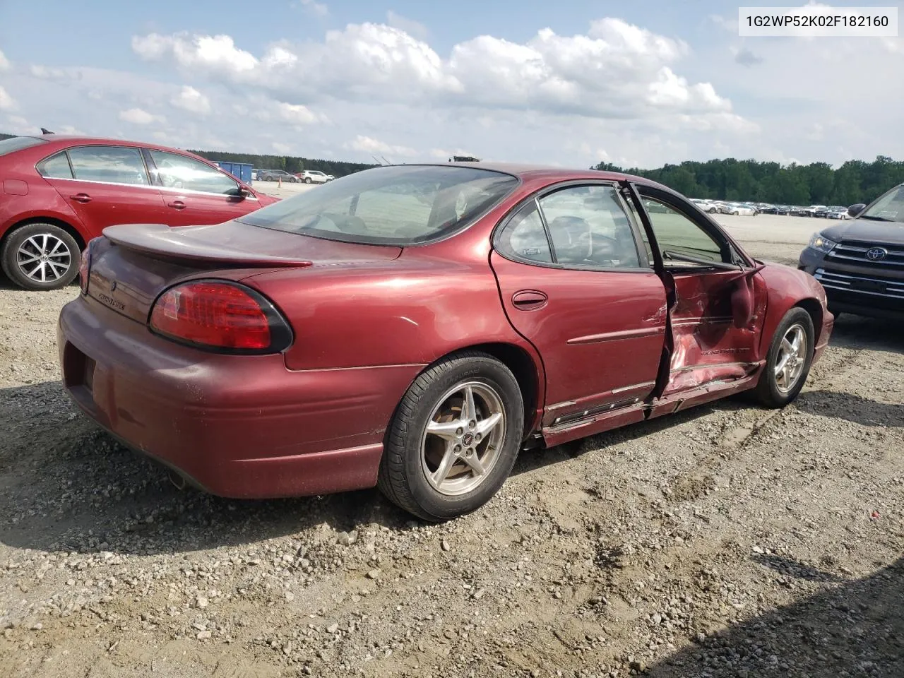 2002 Pontiac Grand Prix Gt VIN: 1G2WP52K02F182160 Lot: 53772324