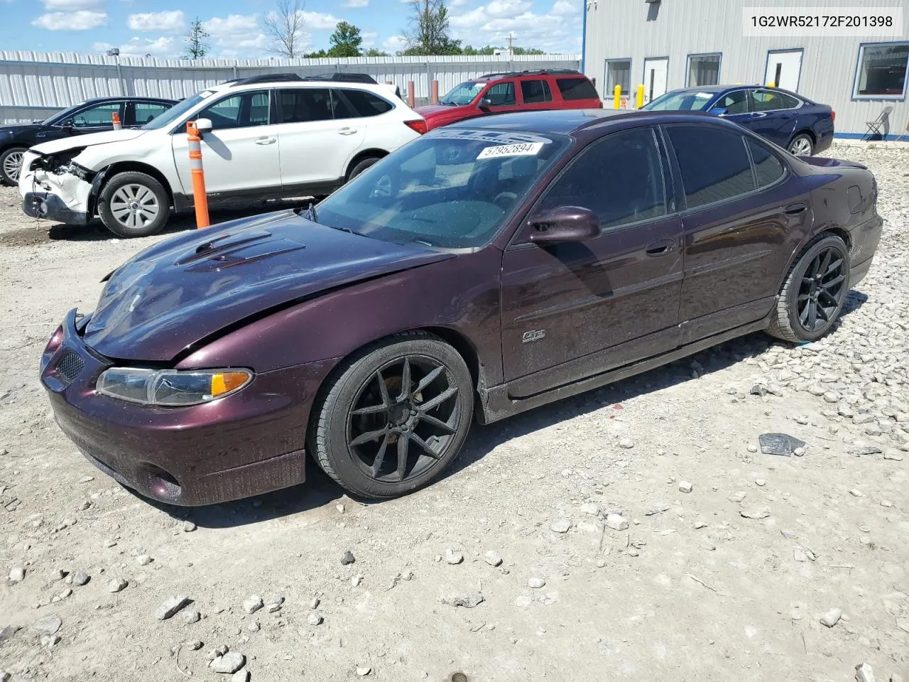 2002 Pontiac Grand Prix Gtp VIN: 1G2WR52172F201398 Lot: 57952894