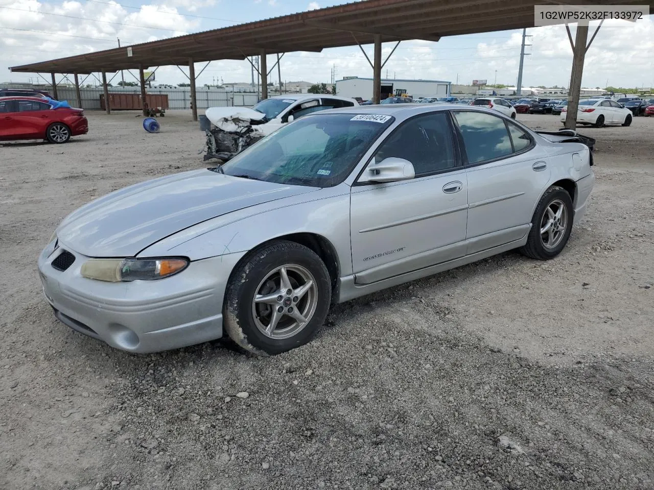 2002 Pontiac Grand Prix Gt VIN: 1G2WP52K32F133972 Lot: 59106424