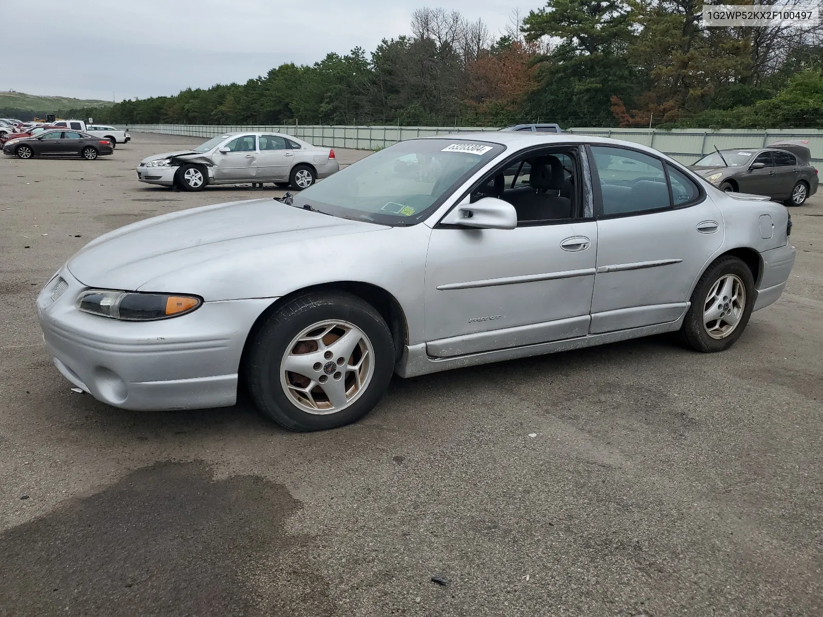 2002 Pontiac Grand Prix Gt VIN: 1G2WP52KX2F100497 Lot: 63203304