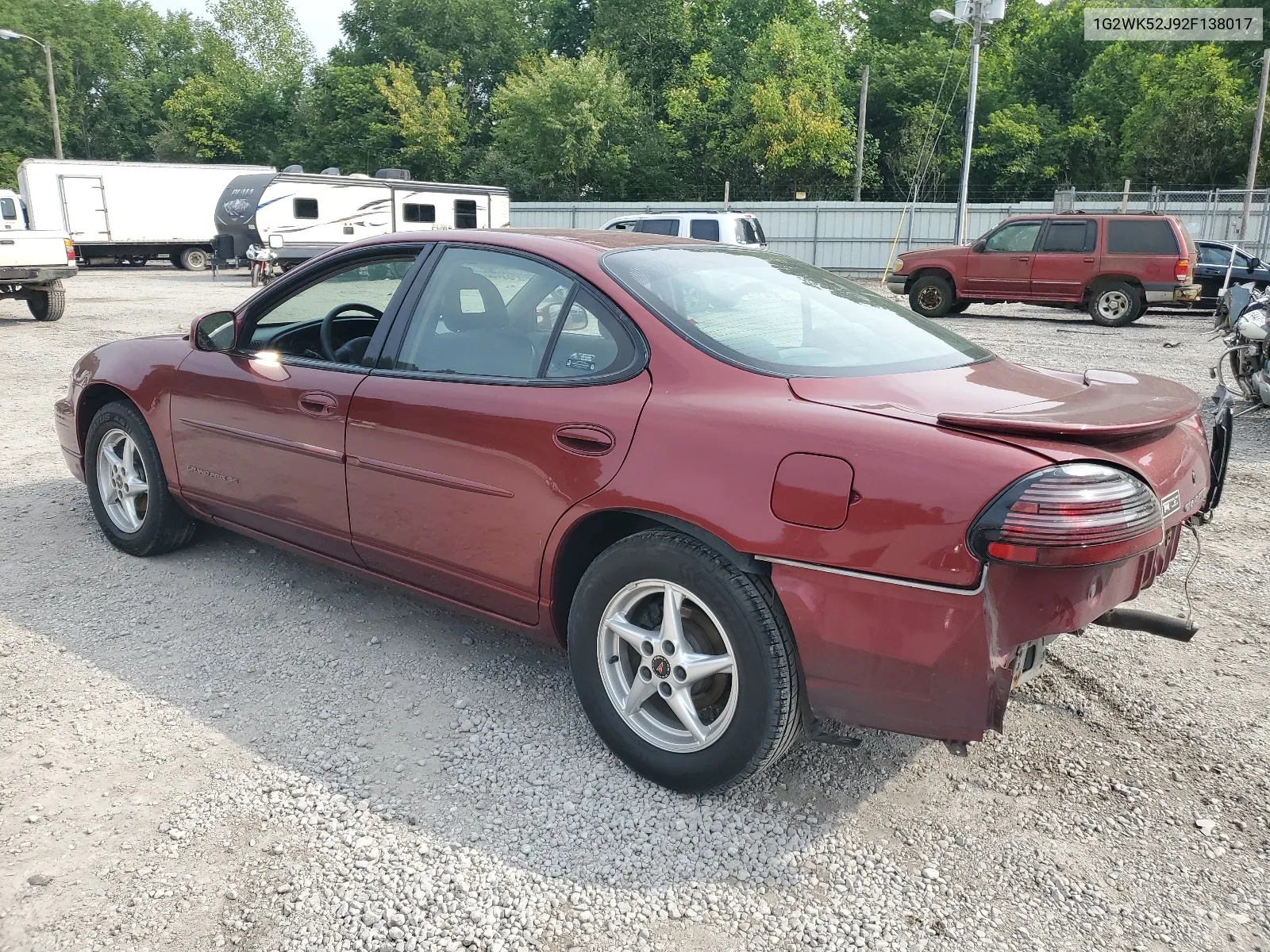 2002 Pontiac Grand Prix Se VIN: 1G2WK52J92F138017 Lot: 63283964