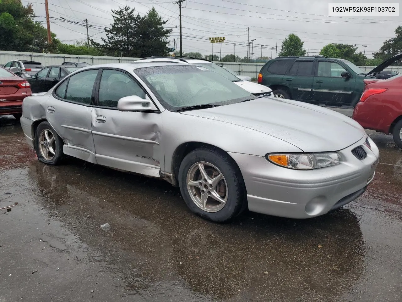 2003 Pontiac Grand Prix Gt VIN: 1G2WP52K93F103702 Lot: 55304054