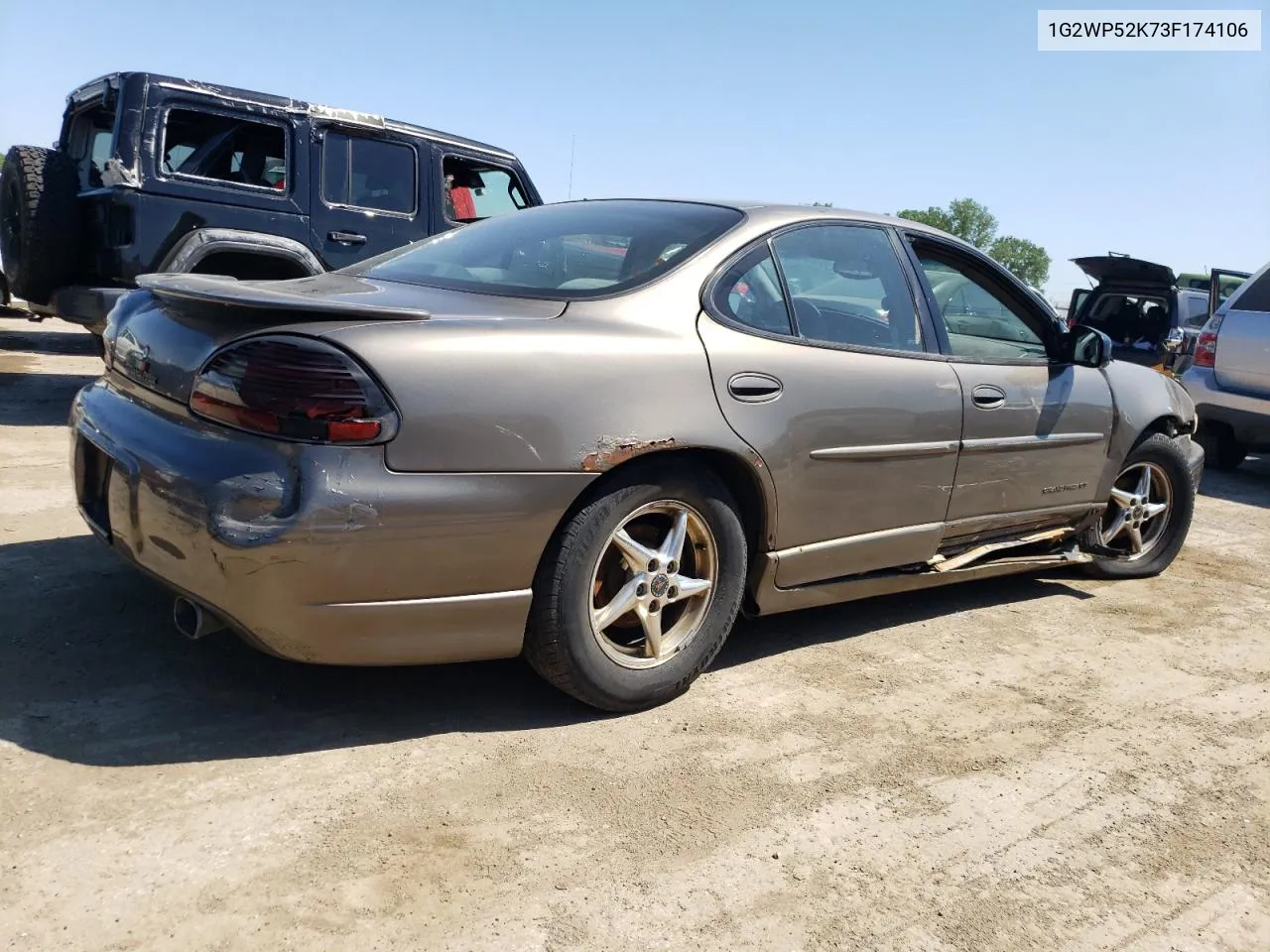 2003 Pontiac Grand Prix Gt VIN: 1G2WP52K73F174106 Lot: 55998734