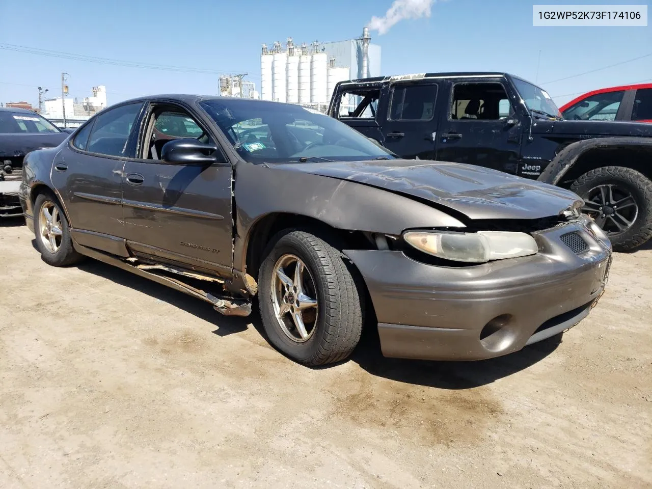 2003 Pontiac Grand Prix Gt VIN: 1G2WP52K73F174106 Lot: 55998734