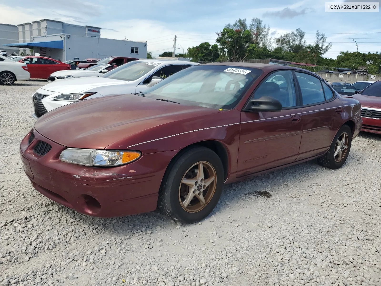 2003 Pontiac Grand Prix Se VIN: 1G2WK52JX3F152218 Lot: 63880734