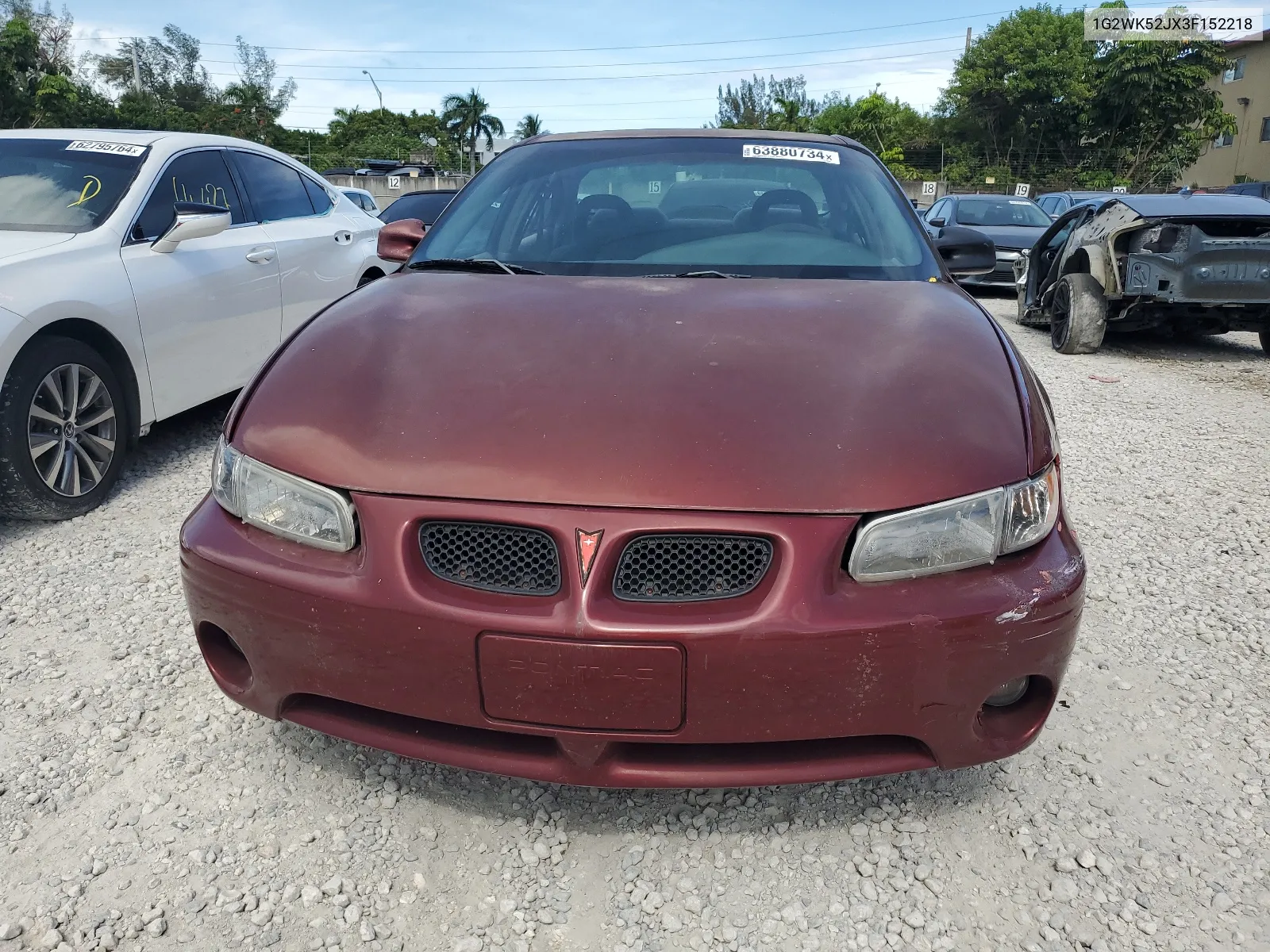 2003 Pontiac Grand Prix Se VIN: 1G2WK52JX3F152218 Lot: 63880734