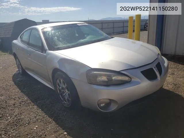 2004 Pontiac Grand Prix Gt VIN: 2G2WP522141150280 Lot: 49140464