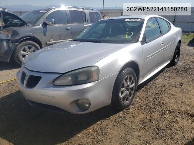 2G2WP522141150280 2004 Pontiac Grand Prix Gt